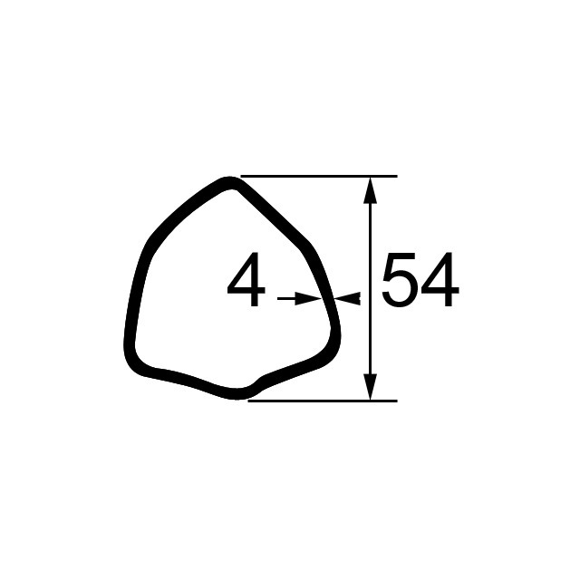 Machoire 35X106 Tube Triangle 54X4 référence fournisseur BYP204086861